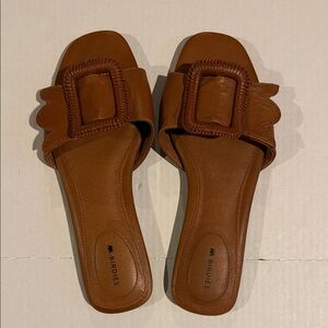 Birdies Women's Tan Slide Sandals